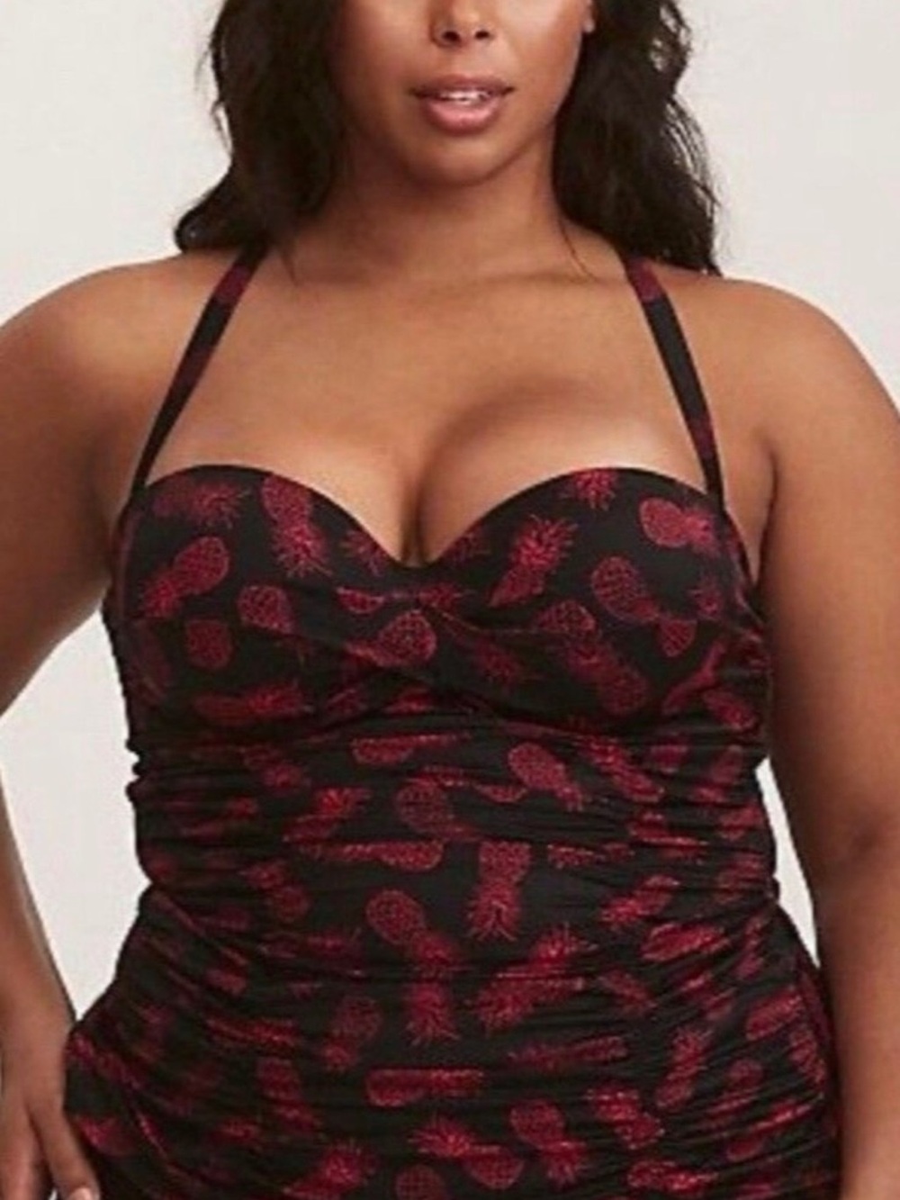 torrid Black Bra with Pink Lace Accent